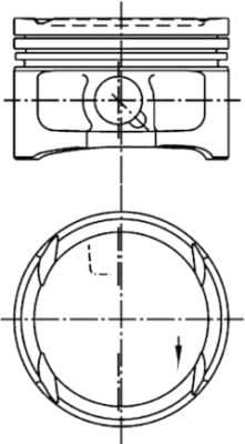 Piston KOLBENSCHMIDT 99563621