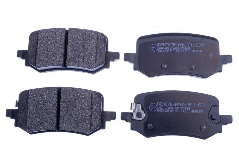 set placute frana,frana disc DENCKERMANN B111687