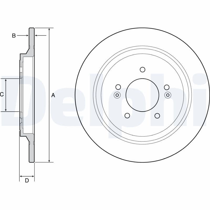 Disc frana DELPHI BG4932C