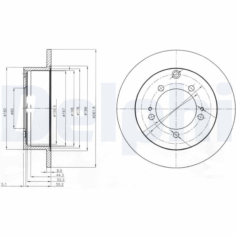 Disc frana DELPHI BG3815