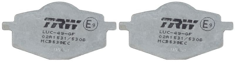 set placute frana,frana disc TRW Organic Eco MCB539EC