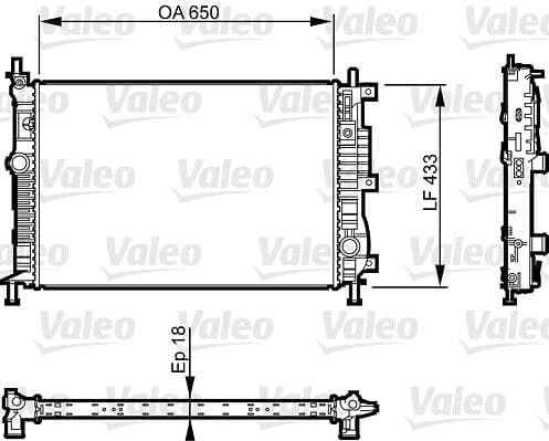 Radiator, racire motor VALEO 735555