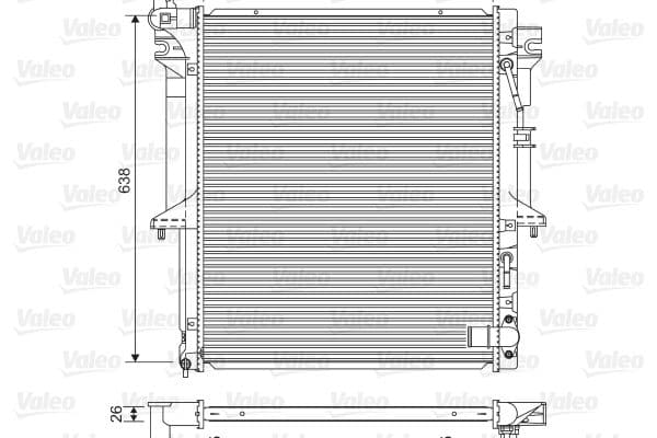 Radiator, racire motor VALEO 701585