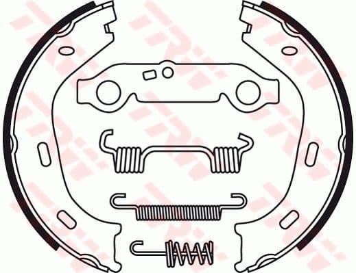 Set saboti frana, frana de mana TRW GS8218