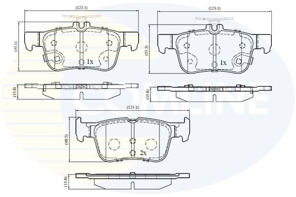 set placute frana,frana disc COMLINE CBP32243