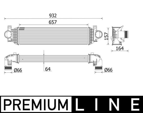 Intercooler, compresor MAHLE BEHR *** PREMIUM LINE *** CI 549 000P