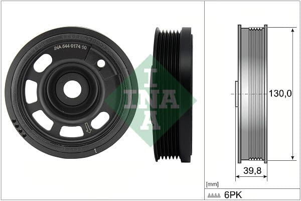 Fulie curea, arbore cotit Schaeffler INA 544 0174 10