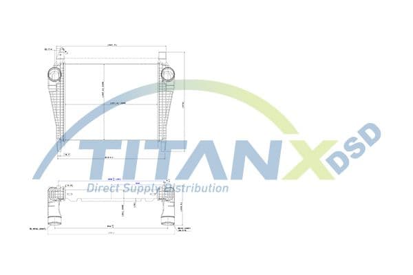 Intercooler, compresor TITANX IX159005