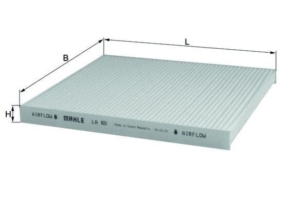 Filtru, aer habitaclu MAHLE LA 60