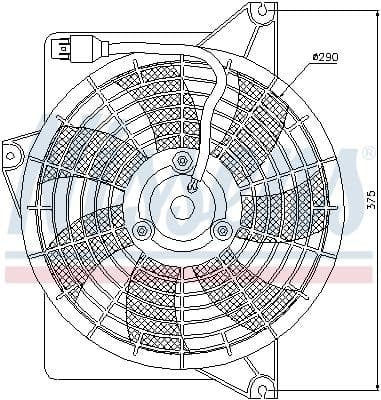 Ventilator, radiator NISSENS 85371