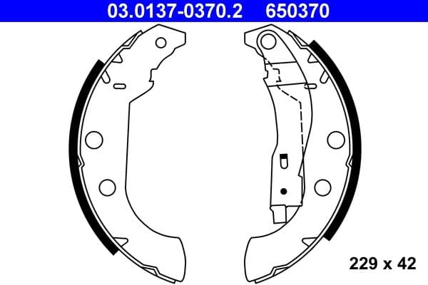 Set saboti frana ATE 03.0137-0370.2