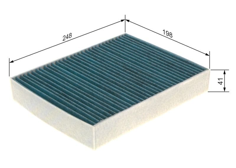 Filtru, aer habitaclu BOSCH 0 986 628 543