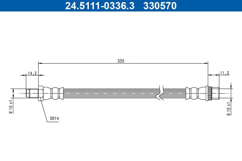 Furtun frana ATE 24.5111-0336.3
