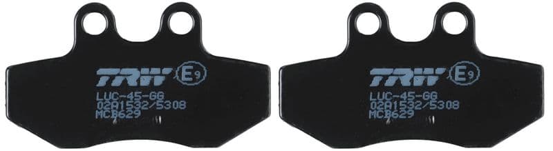 set placute frana,frana disc TRW MCB629