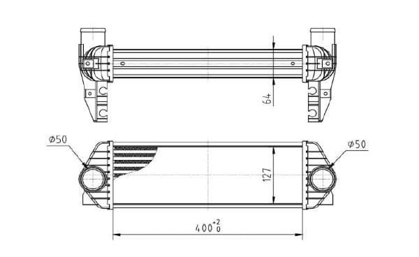 Intercooler, compresor MTR 13054345