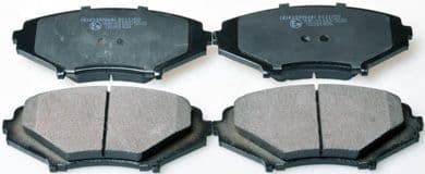 set placute frana,frana disc DENCKERMANN B111259