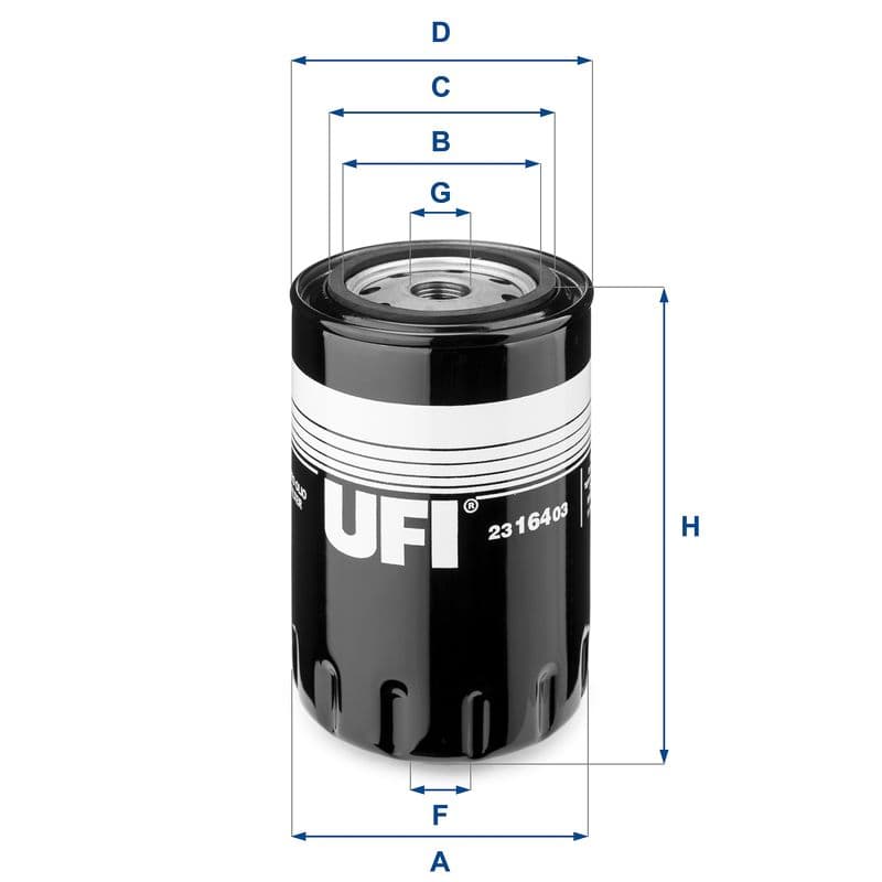 Filtru ulei UFI 23.164.03