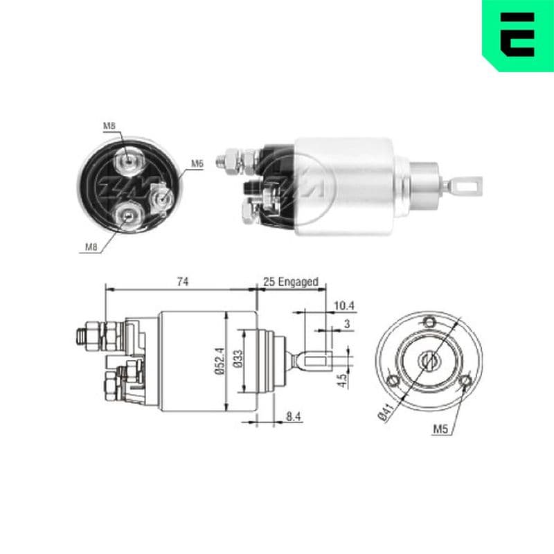 Solenoid, electromotor ERA ZM1381
