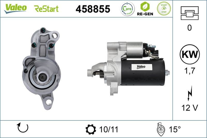 starter VALEO RE-GEN REMANUFACTURED STOP&START 458855