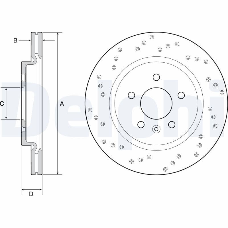 Disc frana DELPHI BG4923C