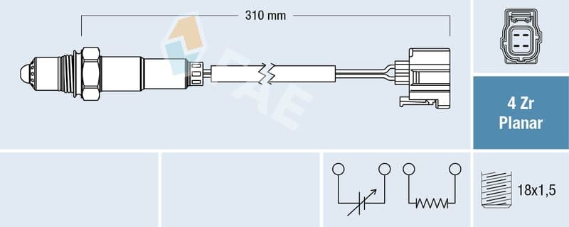 Sonda Lambda FAE 77427