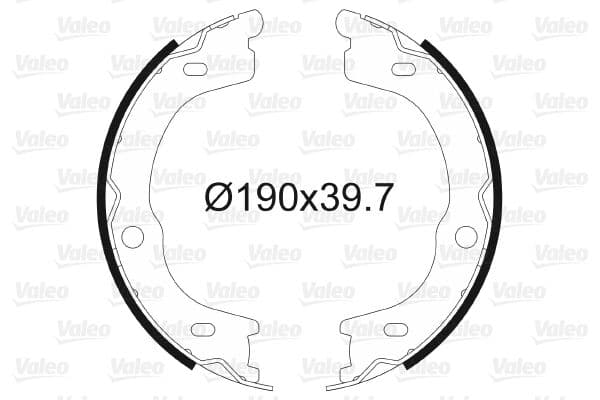 Set saboti frana, frana de mana VALEO 564188