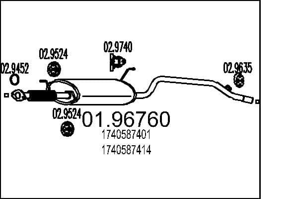 Toba esapament finala MTS 01.96760