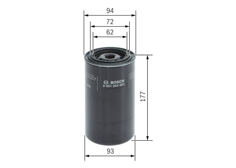 Filtru ulei BOSCH 0 451 203 001
