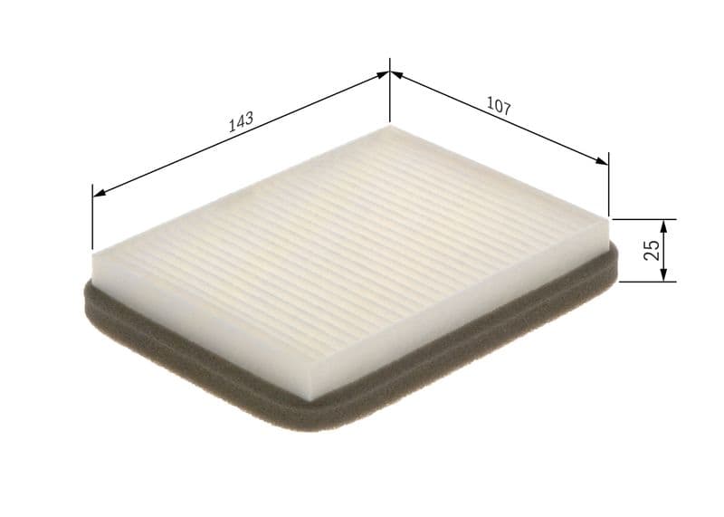 Filtru, aer habitaclu BOSCH 1 987 435 052