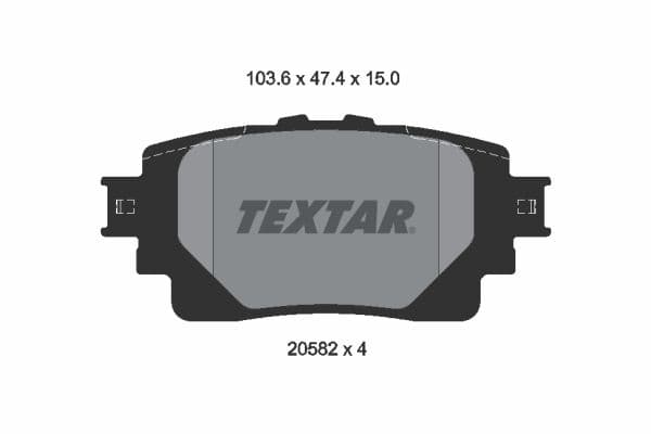 set placute frana,frana disc TEXTAR 2058201