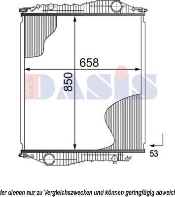 Radiator, racire motor AKS DASIS 460003N
