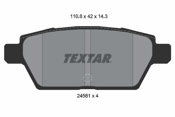 set placute frana,frana disc TEXTAR 2458102
