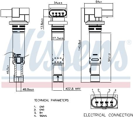 bobina de inductie NISSENS 966748