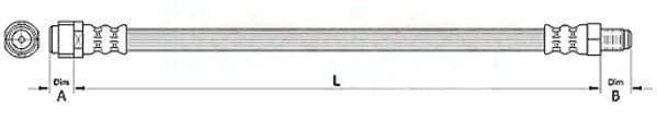 Furtun frana METZGER AUTOTEILE 4110726