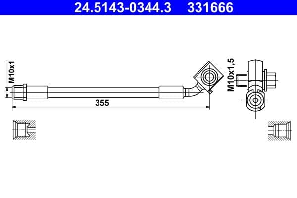 Furtun frana ATE 24.5143-0344.3
