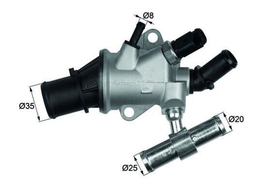 termostat,lichid racire MAHLE BEHR TI 157 88