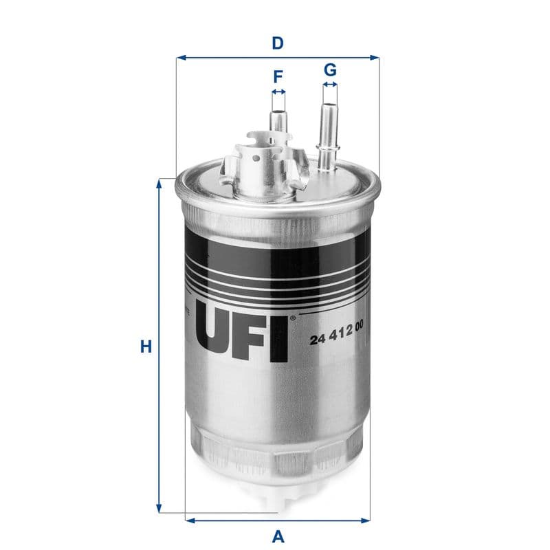 filtru combustibil UFI 24.412.00