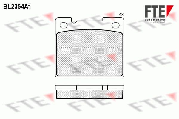 set placute frana,frana disc FTE 9010707