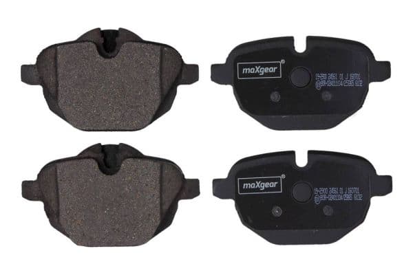 set placute frana,frana disc MAXGEAR 19-2900