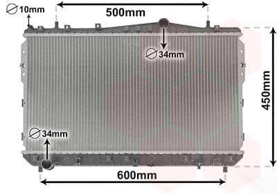 Radiator, racire motor VAN WEZEL 81002073