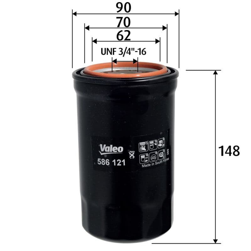 Filtru ulei VALEO 586121