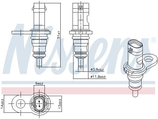 senzor,temperatura lichid de racire NISSENS ** FIRST FIT ** 207067