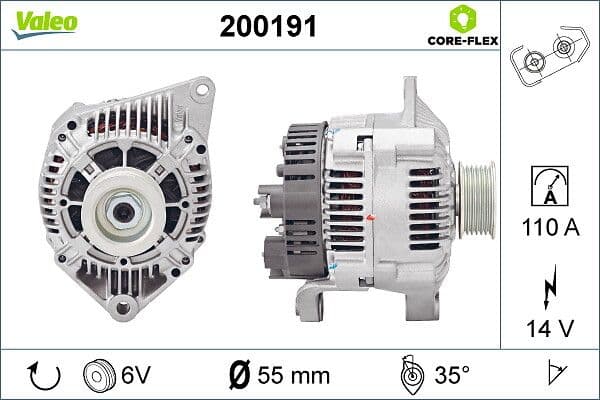 Generator / Alternator VALEO 200191