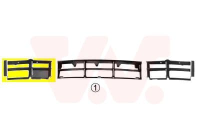 Grila ventilatie, bara protectie VAN WEZEL 0639592