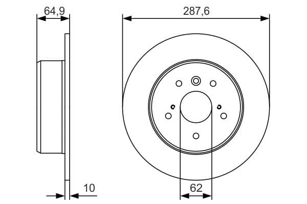 Disc frana BOSCH 0 986 479 T69