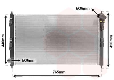 Radiator, racire motor VAN WEZEL 32002201