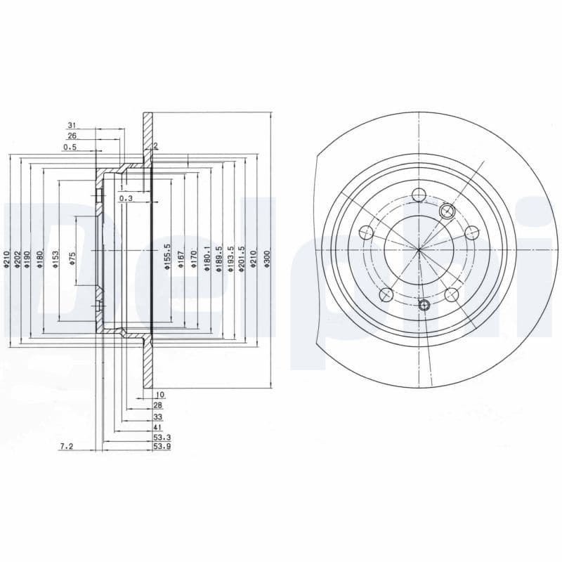 Disc frana DELPHI BG2431