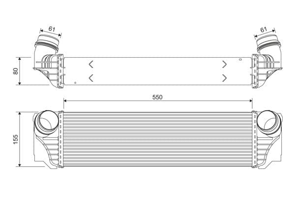Intercooler, compresor VALEO 818367