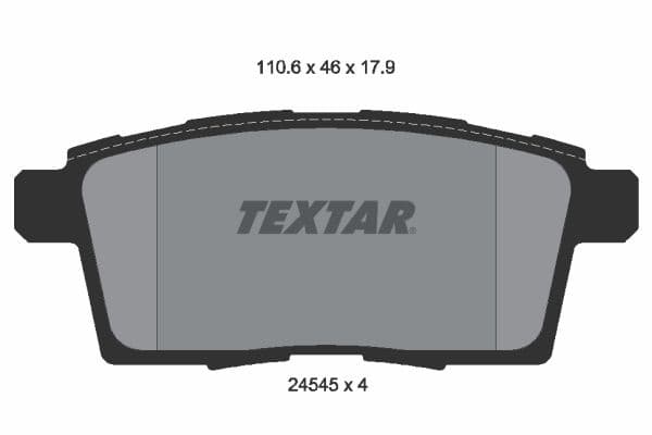 set placute frana,frana disc TEXTAR 2454501