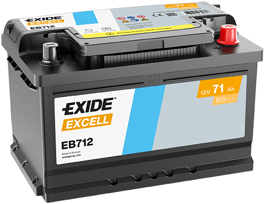Baterie de pornire EXIDE Excell 71Ah 12V